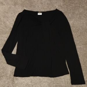 Les Copains Unsized (S?) Twist Front Long Sleeve Top